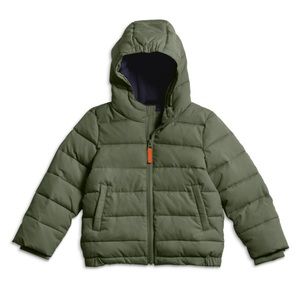 Primary - the winter puffer jacket - Olive - size 4-5